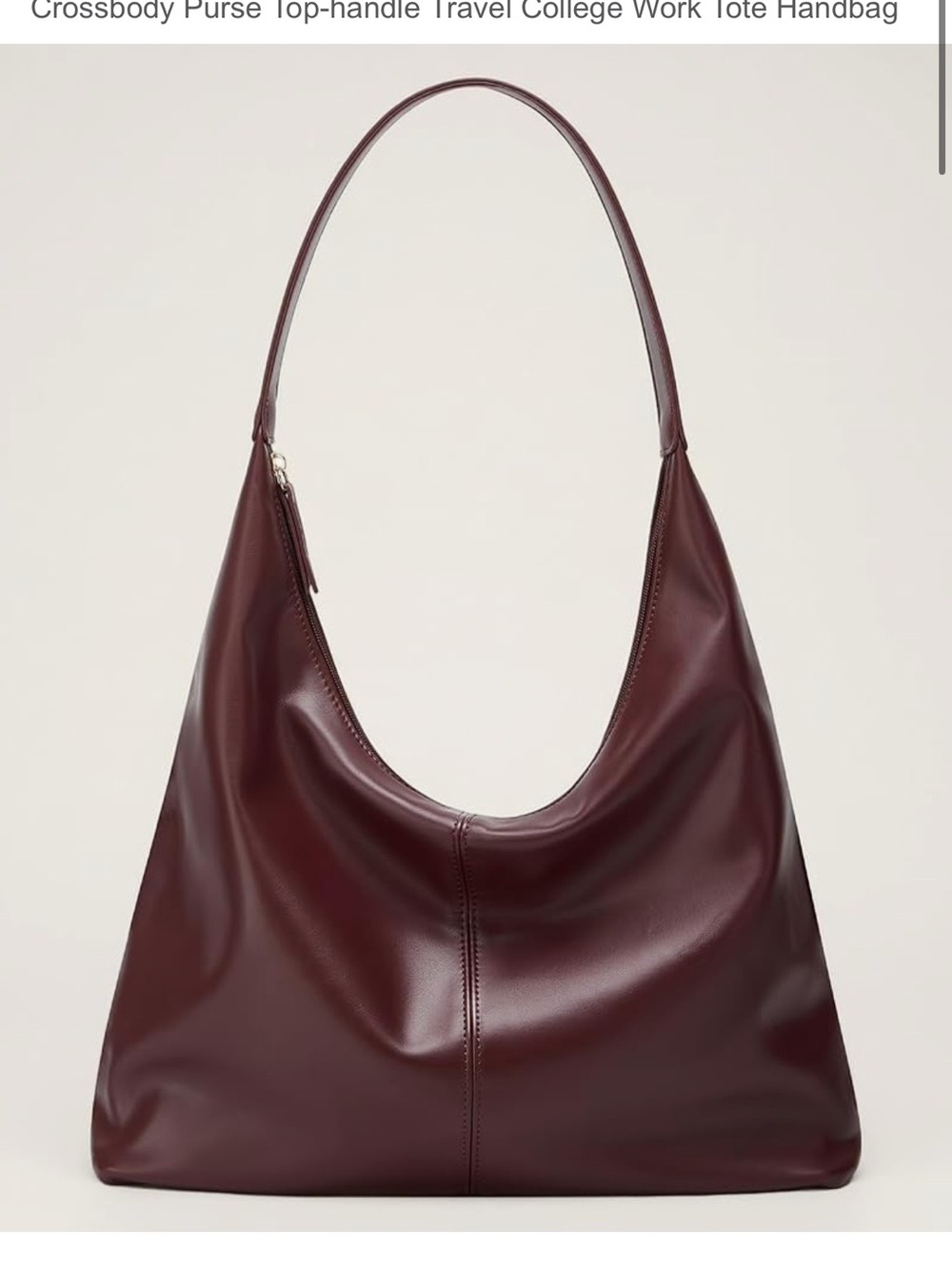 Amazon Women’s Shoulder Hobo Bag in Burgundy